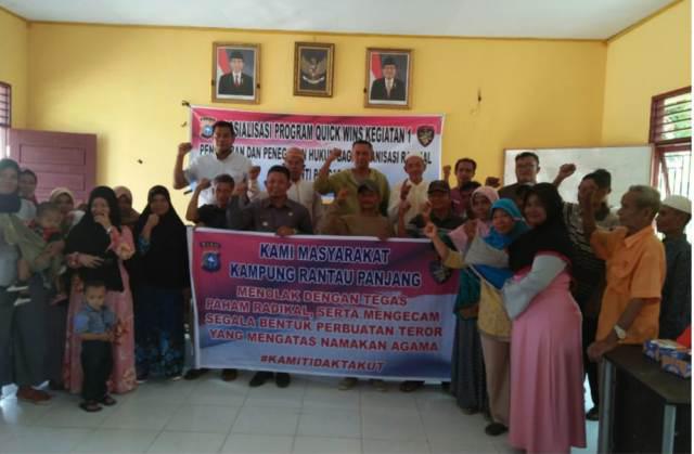 Tangkal Radikal dan Anti Pancasila,  Ditpolair Polda Riau Berikan Penyuluhan di Pesisir Kabupaten Siak