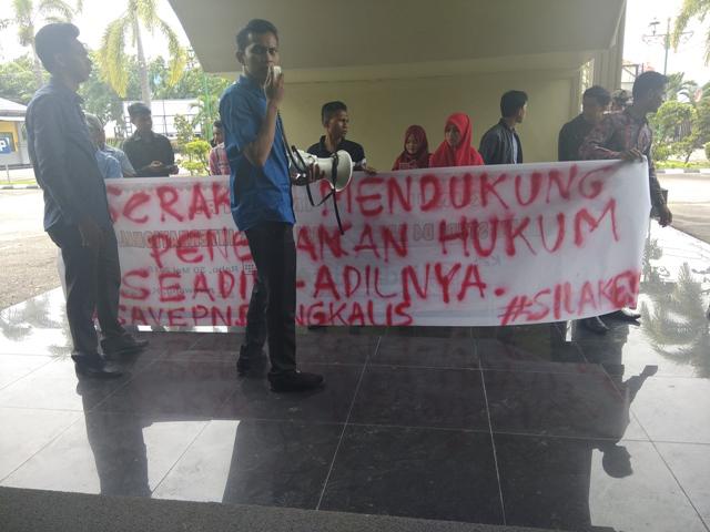 IPMKB Demo Kantor PN dan DPRD Bengkalis