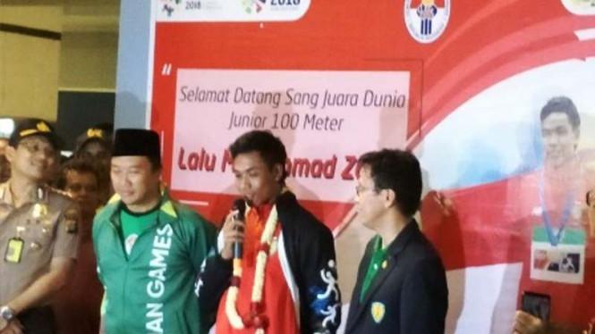 Tiba di Tanah Air, Zohri: Ngak Nyangka Bisa Jadi Juara Dunia