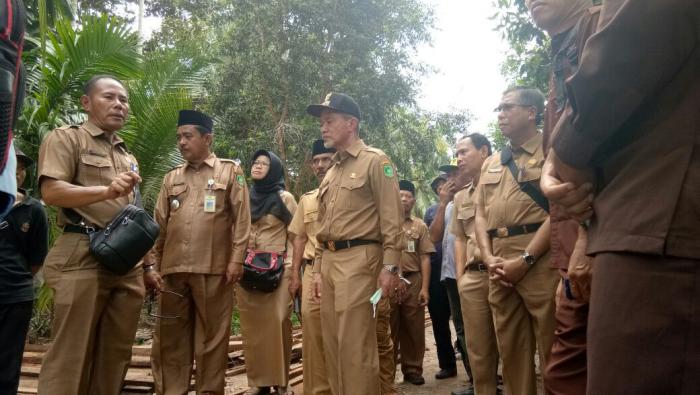 Wabup Tinjau Proyek Rehab Rumah KAT di Tebingtinggi Timur