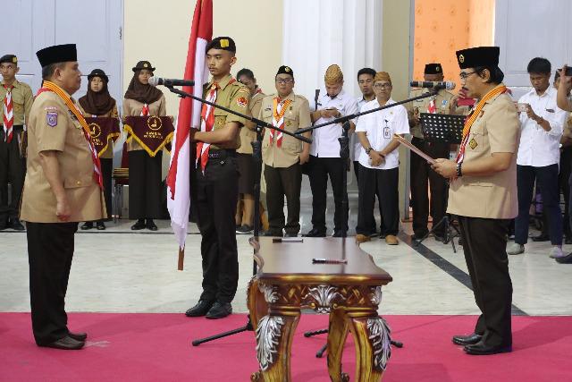 Rusli Habibie Dilantik Sebagai Ketua Mabida Gerakan Pramuka Gorontalo