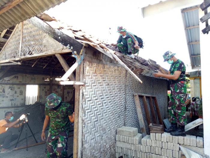 Pagi tadi, Rumah Zohri Sudah Mulai Direhab TNI AD 
