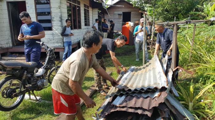 Gandeng Baznas, KP2K Meranti Rehab Rumah Janda di Selatpanjang Timur