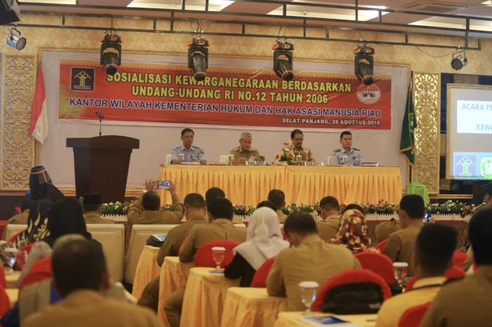 Diikuti 100 Peserta, Sosialisasi Tentang Kewarganegaraan Digelar di Meranti