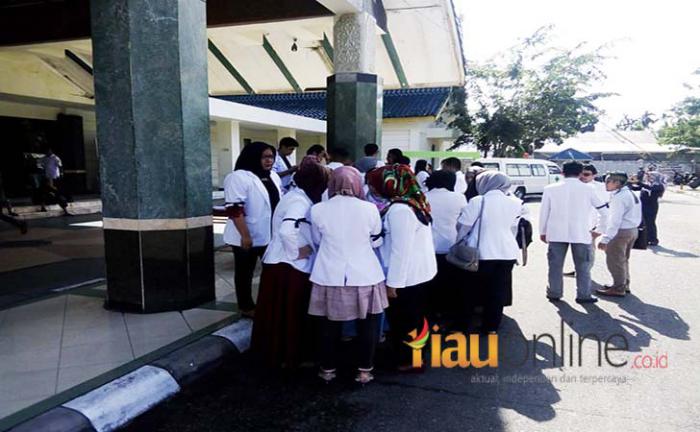 Dokter Bengkalis Orasi, Pelayanan Sempat Terbengkai