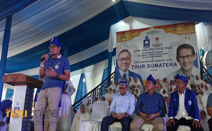 Pilpres 17 April, Sandiaga Uno: Kita Akan Sambut Kemenangan Ini