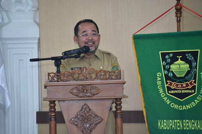 Sekda Resmi Buka Musda VII GOW Kabupaten Bengkalis Tahun 2018