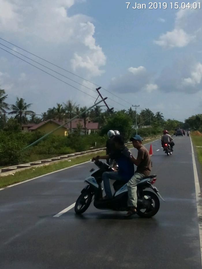 3 Tiang Listrik di Pakning Tumbang, Ini Kata Menejer PLN Rayon Bengkalis