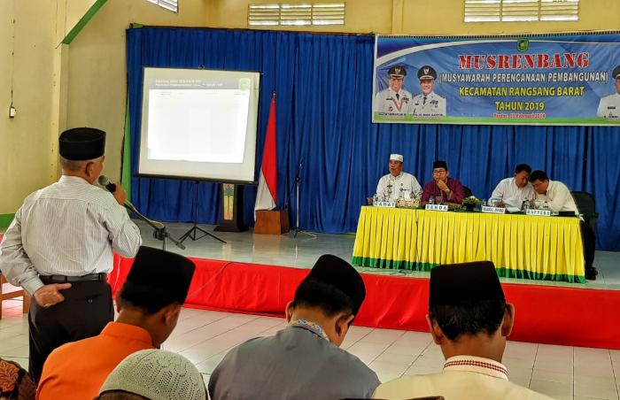 Sekda Buka Musrenbang RKPD Rangsang Barat, Serap Aspirasi Masyarakat Membangun Daerah
