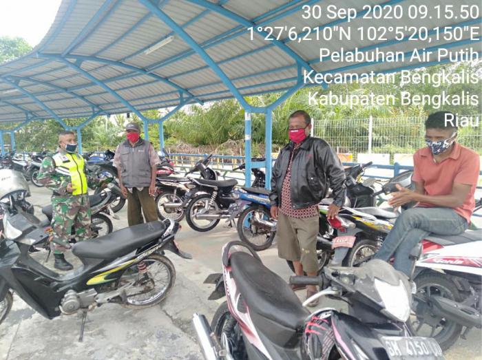 Serma Rudi Terapkan Protokol Kesehatan Bagi Penumpang Roro