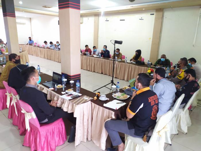 Kapolres Meranti Ikuti Rakor Jelang Penetapan Paslon dan Pencabutan Nomor Urut