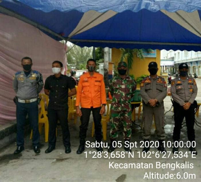 Serda Mhd Alimran Terapkan Protokol Kesehatan di tempat Perbelanjaan Plaza Mandiri