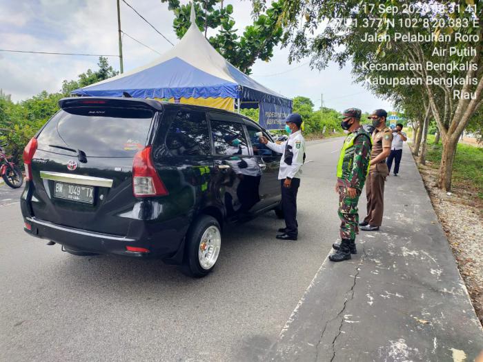 Protokol Kesehatan Bagi Penumpang Roro Bengkalis terus Diterapkan