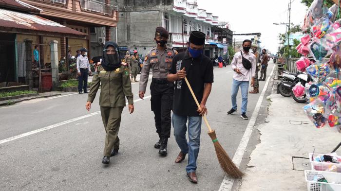 Hari Kedua, 23 Orang Terjaring Dalam Operasi Yustisi Protokol Kesehatan Covid-19 di Meranti
