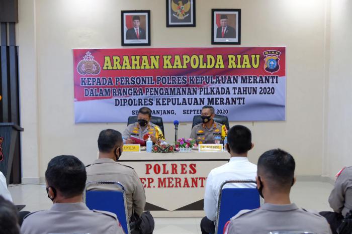 Kunjungan ke Meranti, Kapolda Riau : Tahapan Pilkada Harus Patuhi Protokol Kesehatan