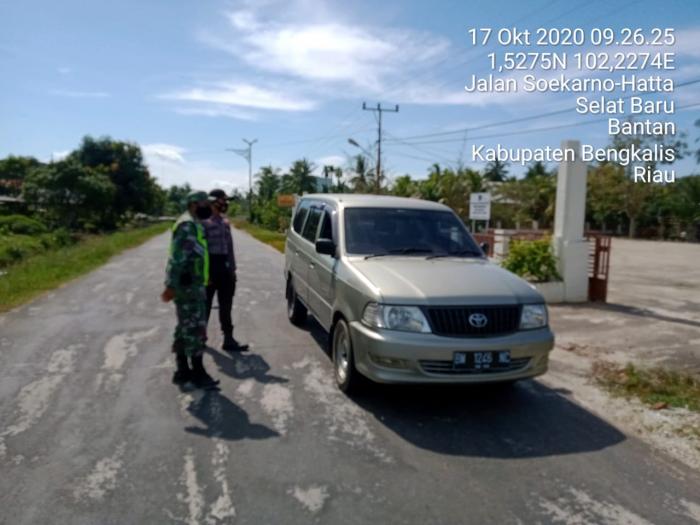 Masyarakat Kecamatan Bantan Terus Diingatkan Protokol Kesehatan