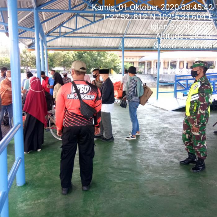 Serda Mustaqim Lakukan Ini di Pelabuhan BSL guna Memutus Penyebaran Covid 19