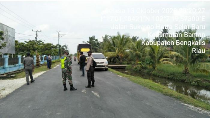 Serda Armansyah Protokol Kesehatan Terus Digalakan di Desa Selatbaru, Kecamatan Bantan