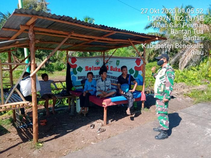 Masyarakat Kecamatan Bantan Kembali Diingatkan Tertib Protokol Kesehatan