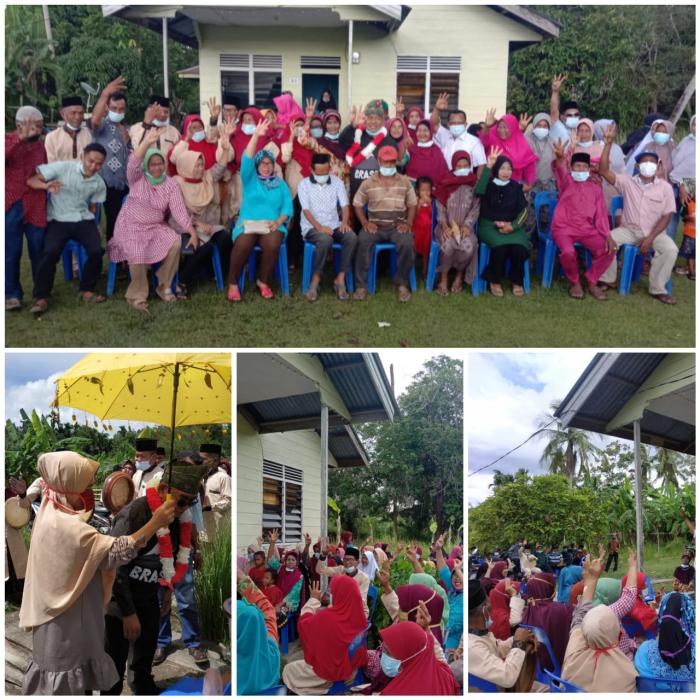 Cawabup Nuriman Khair Kampanye Dialogis di Tiga Desa di Pulau Merbau