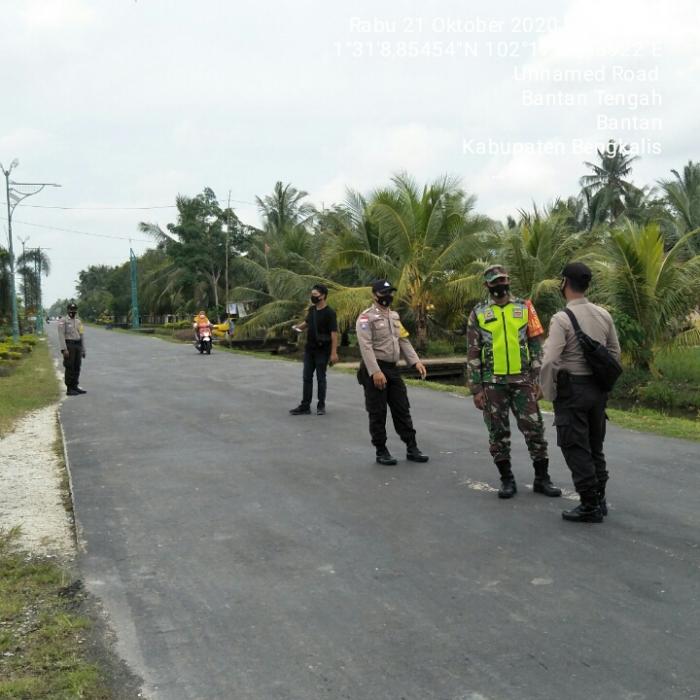 A. Zamzuri Patroli Bersama Tim Gabungan Mandiri di Kecamatan Bantan