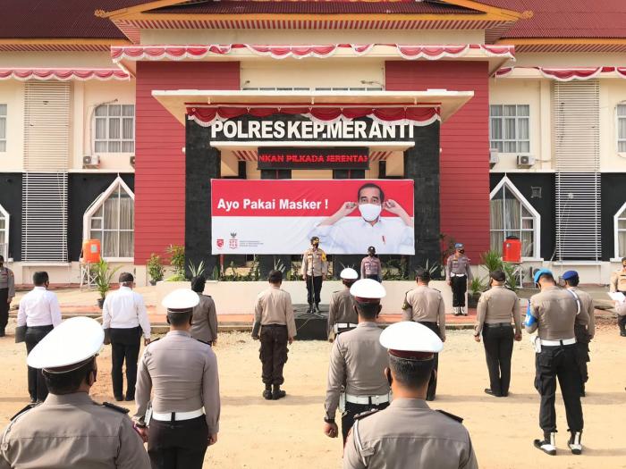 Pilkada 2020, Kapolres Kepulauan Meranti Ingatkan Personel Jaga Netralitas