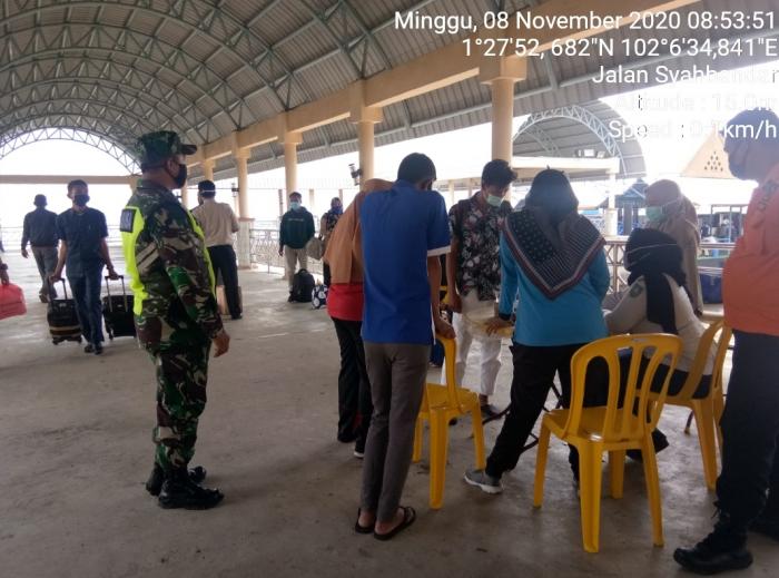 Rutin, Masyarakat di Pelabuhan BSL Diimbau Protokol Kesehatan