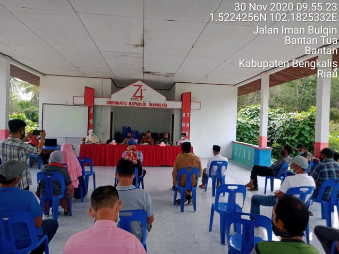 Danramil 01/Bengkalis, Kapten Isnanu menghadiri sosialisasi surviei sesemik 2D Malacca Strait SA