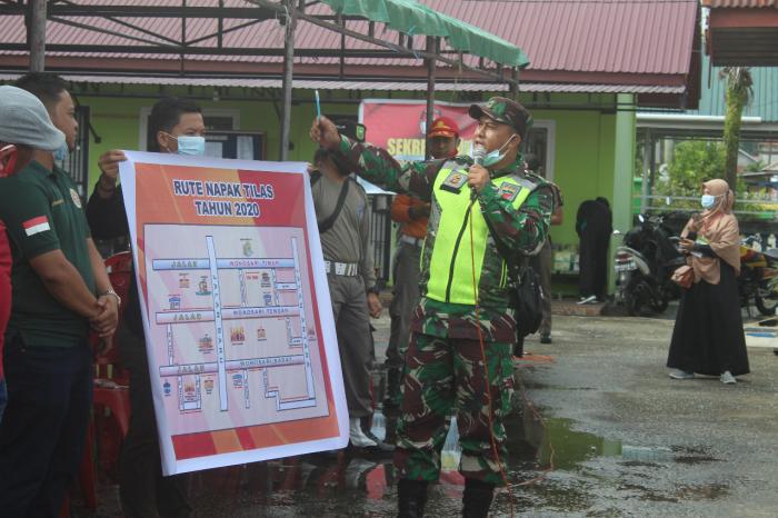 Babinsa Koramil 01/Bengkalis Hadiri Napak Tilas Desa Wonisasi Sempena Hari Pahlawan