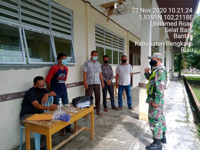 Masyarakat Kecamatan Bantan Diingatkan Prokes Memutus Peyebaran Covid 19 