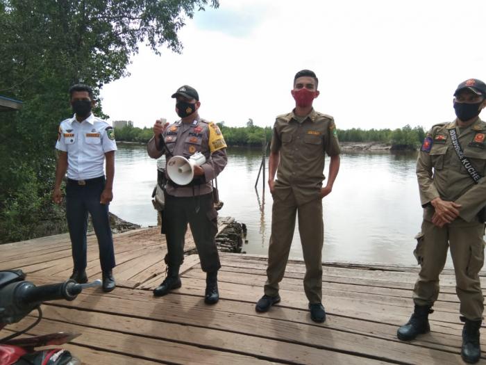 Tak Pakai Masker, 2 Orang Terjaring Operasi Yustisi di Pelabuhan Penyeberangan Semukut