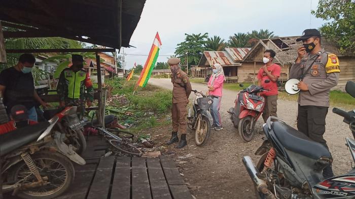 Gelar Giat Penling, Tim Gabungan Ajak Warga Patuhi Prokes Covid-19