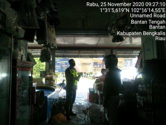 Masyarakat Kecamatan Bantan Diingatkan Aturan Pendisiplinan Prokes Covid 19 