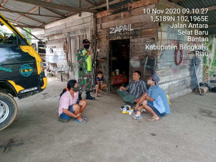 Masyarakat Bantan Rutin Dilakukan Patroli Oleh Personel Koramil 01/ Bengkalis, Kenapa?