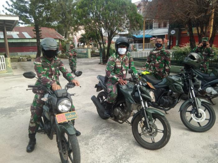 Babinsa Kotamil/01 Bengkalis Lakukan Patroli Pasca Pilkada
