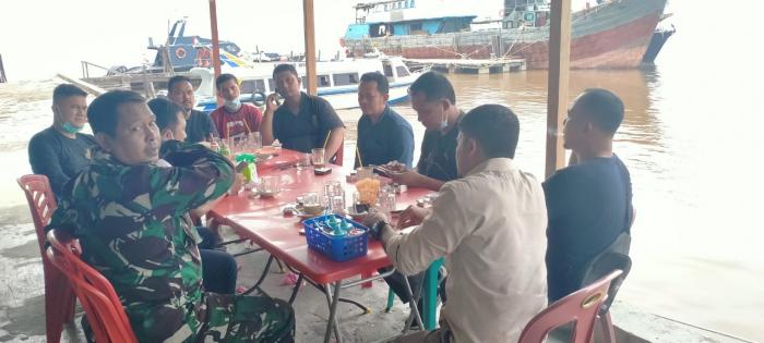 Bahas Pendistribusian Logistik Pilkada 2020, Danramil 01/Bengkalis Coffe Morning bersama Unsur PPK 