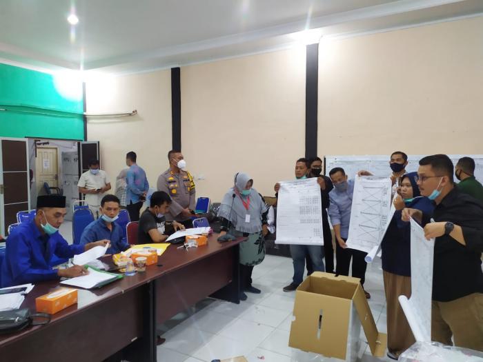 Kapolres Pantau Pleno Rekapitulasi Suara PPK&nbsp;Tebingtinggi