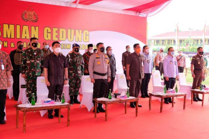 Virtual, Wakapolri Resmikan Gedung Mapolda Riau, SPN serta Masjid Al Adzim