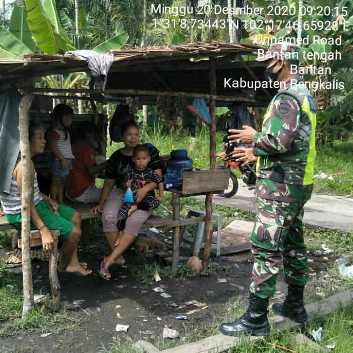 TNI Terus Lakukan Patroli Prokes Covid 19