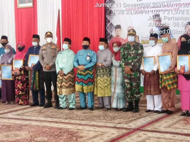 Kodim 0303/ Bengkalis Hadiri Wirid Pengajian Sempena HUT Ke 21 DWP Dan HUT KOPRI Tahun 2020