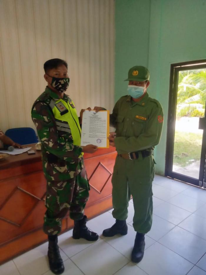 Babinsa Koramil 01/Bengkalis Beri Pembekalan Tugas dan Pokok Linmas