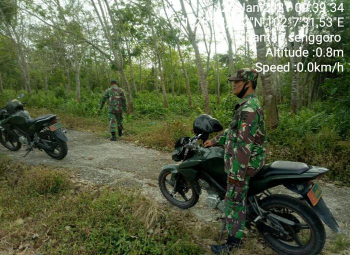 Personil Koramil 01/Bengkalis Imbau Warga Tidak Membuka Lahan dengan Membakar