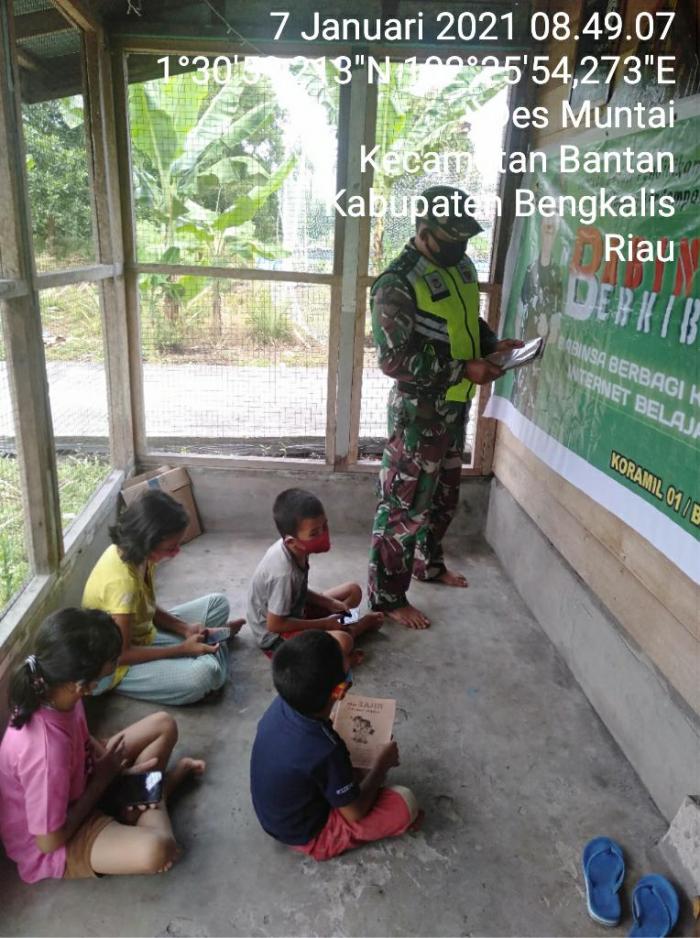 Babinsa Berkibar, Gerakan Peduli Pendidikan dimasa Pandemi Covid 19