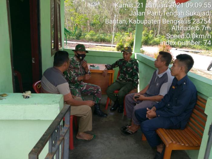 Personil 01/ Bengkalis Patroli Karhutla di Desa Muntai 