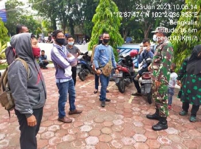 Koramil 01/ Bengkalis Ingatkan Warga Tidak membuka Lahan dengan Membakar