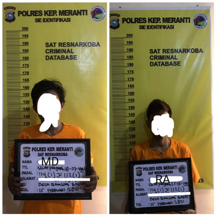 Polisi Tangkap 2 Pemuda Kepulauan Meranti saat Paketkan Sabu, 1 Orang Kabur