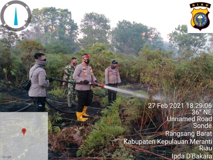 Polres Kepulauan Meranti Akan Tindak Tegas Pelaku Pembakaran Hutan dan Lahan