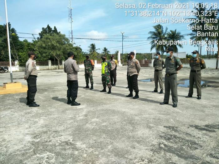 Personil Koramil 01/ Bengkalis Patroli di Kecamatan Bantan