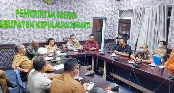 Wabup Bersama Kapolres Pimpin Rakor Penanggulangan Karhutla