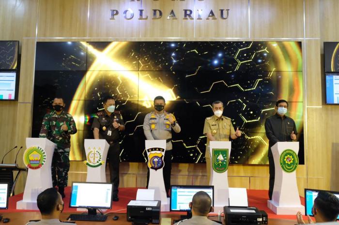 Kapolda Riau Resmikan Pelayanan Terpadu Online